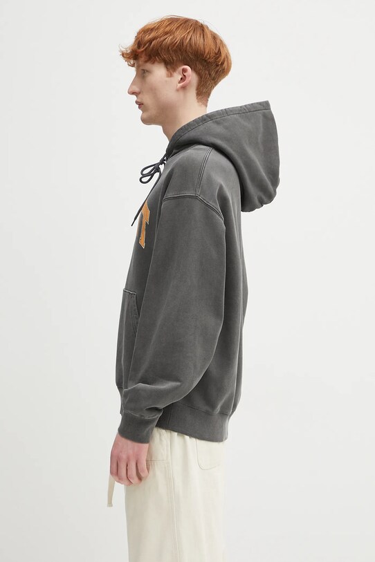 Carhartt WIP cotton sweatshirt Hooded Library Sweat I034726.89GD black SS25
