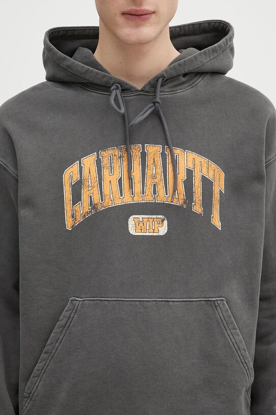 Carhartt WIP cotton sweatshirt Hooded Library Sweat black I034726.89GD