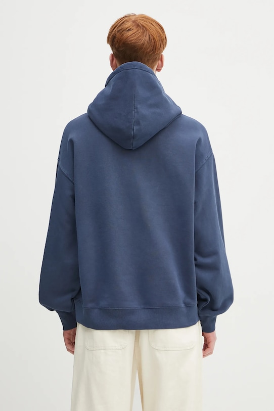 Îmbrăcăminte Carhartt WIP hanorac de bumbac pentru copii Hooded Library Sweat I034726.E7GD bleumarin