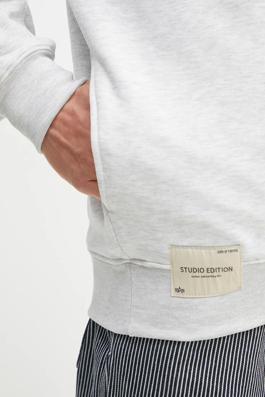 Alpha Industries felpa Studio Edition Hoodie grigio 156335.752