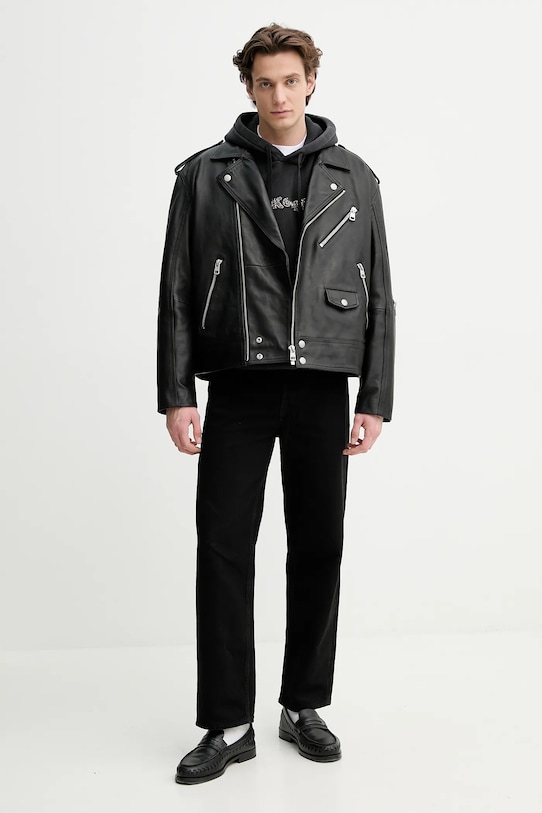 The Kooples hanorac de bumbac HSWE30020K gri SS25