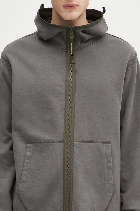 C.P. Company hanorac de bumbac gri 18CMSS162A006090M