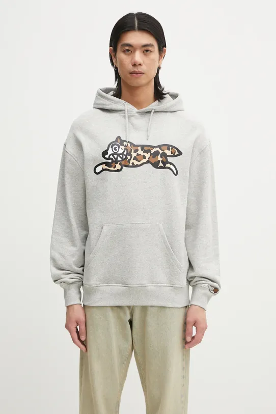 ICECREAM cotton sweatshirt Running Dog Popover Hood cotton gray IC25132