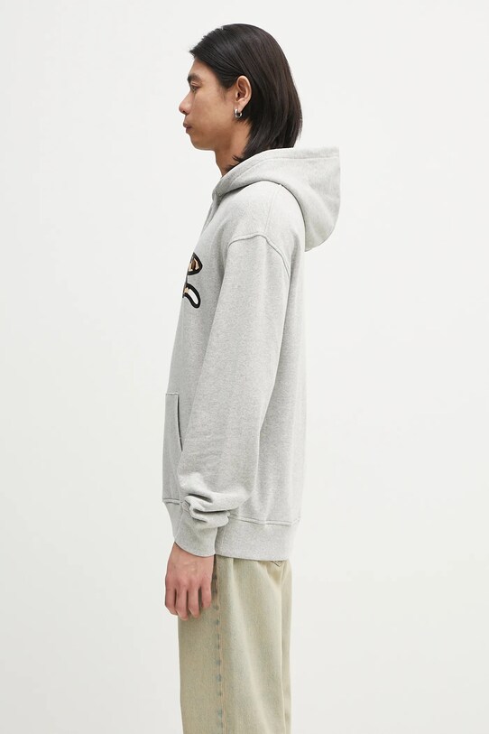 Βαμβακερή μπλούζα ICECREAM Running Dog Popover Hood IC25132 γκρί SS25