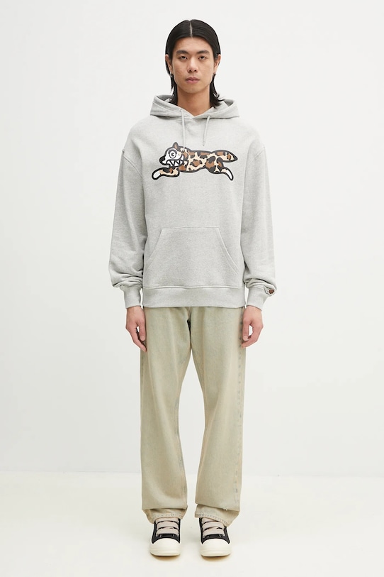 ICECREAM cotton sweatshirt Running Dog Popover Hood IC25132 gray