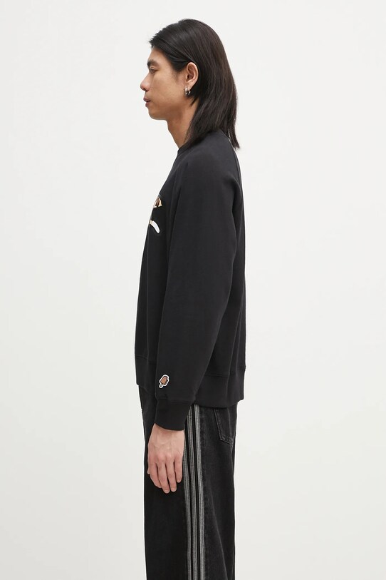 Βαμβακερή μπλούζα ICECREAM Running Dog Crewneck IC25129 μαύρο SS25