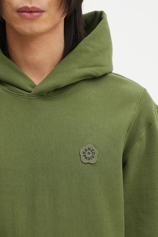 Kenzo cotton sweatshirt Boke Flower 2.0 green FF55SW2554MC.50