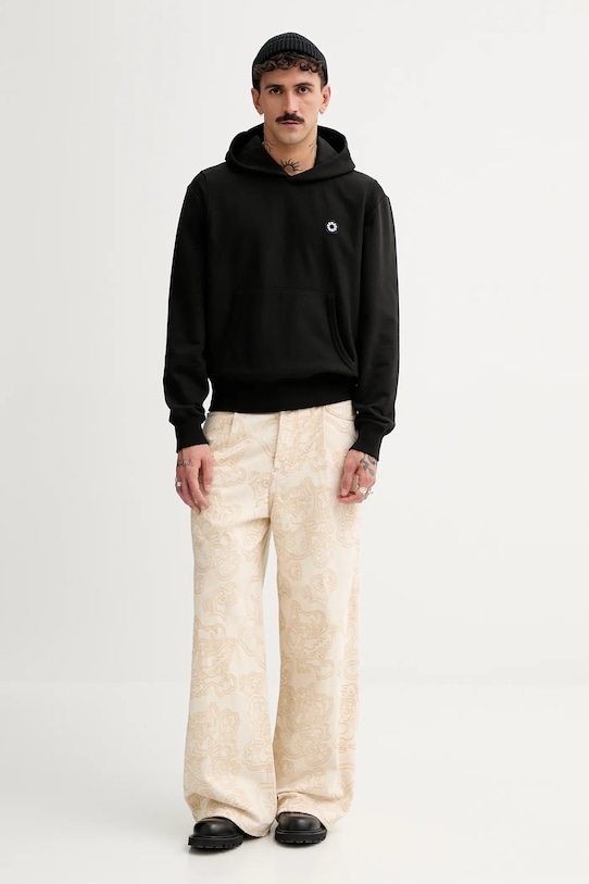 Хлопковая кофта Kenzo Boke Flower 2.0 FF55SW2554MC.99J чёрный SS25