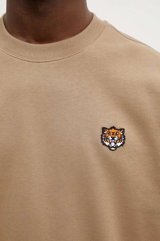 Kenzo bluza bawełniana brązowy FF55SW2624MF.10