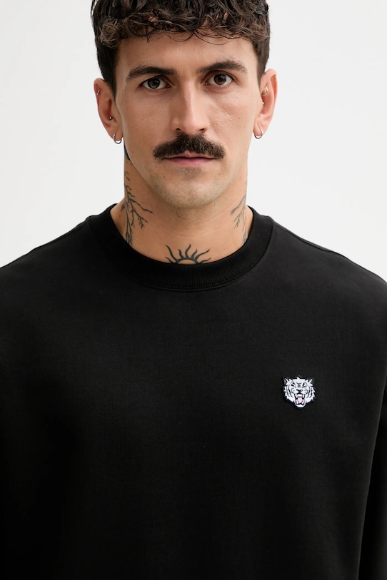 Kenzo bluza bawełniana czarny FF55SW2624MF.99J