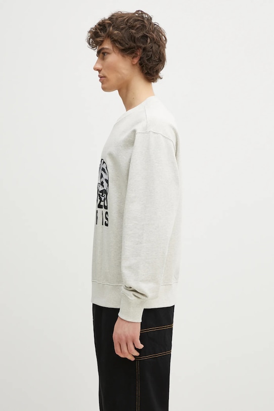 Kenzo cotton sweatshirt FF55SW2634MF.93 gray SS25