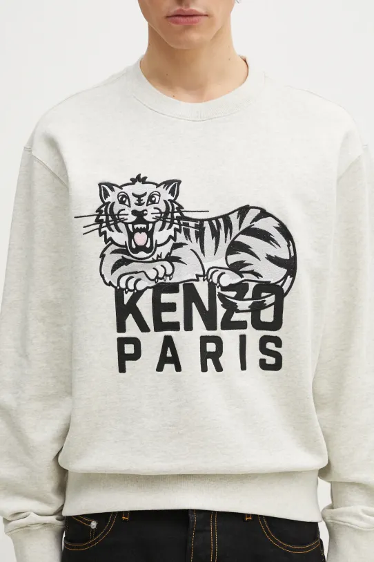 Kenzo cotton sweatshirt gray FF55SW2634MF.93