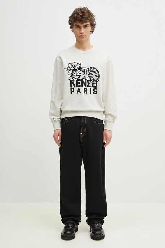 Kenzo bluza bawełniana FF55SW2634MF.93 szary