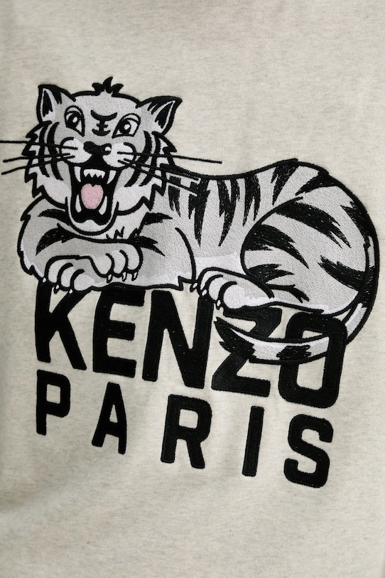 Хлопковая кофта Kenzo FF55SW2634MF.93 серый