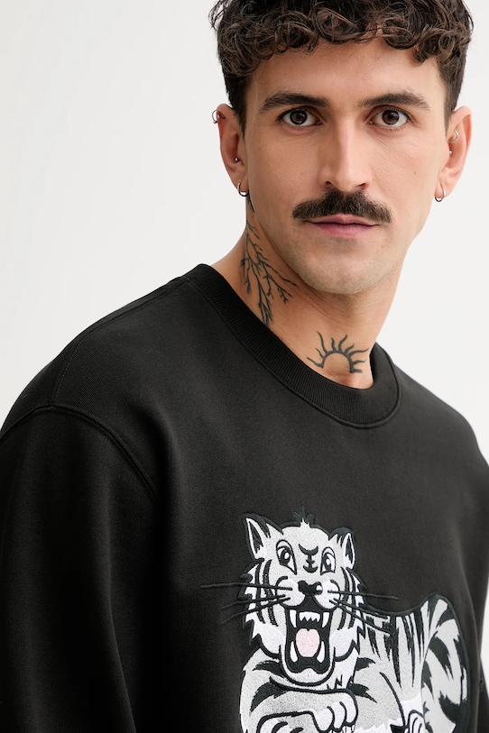 Kenzo bluza bawełniana czarny FF55SW2634MF.99J