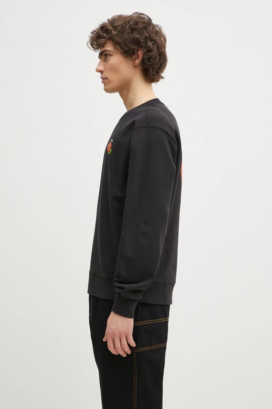 Kenzo cotton sweatshirt Pop FF55SW2674MC.99J black SS25