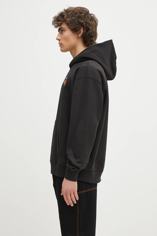 Памучен суичър Kenzo FF55SW2754MC.99J черен SS25