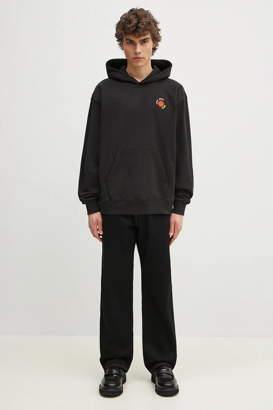 Памучен суичър Kenzo FF55SW2754MC.99J черен