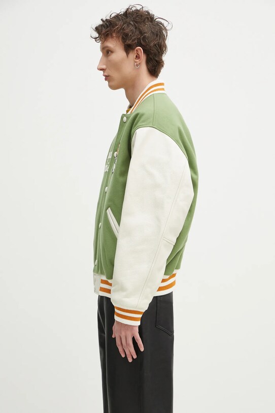 Bomber jakna s primjesom vune Kenzo x Verdy FF58BL1509OH.48 zelena SS25