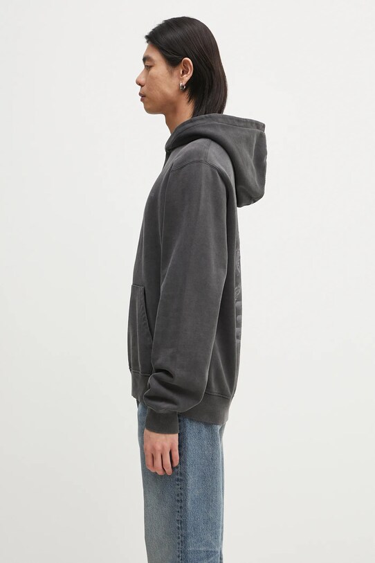 Хлопковая кофта Daily Paper Senses Hoodie 2511068 чёрный SS25