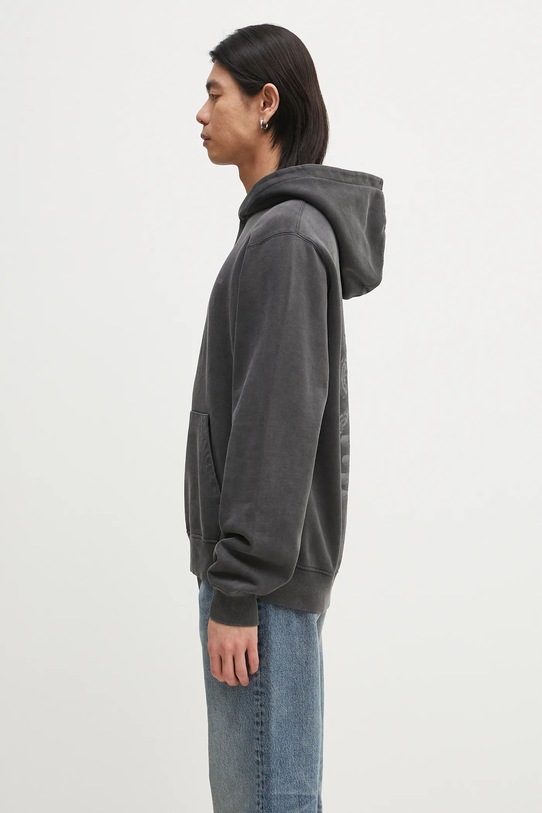 Bavlnená mikina Daily Paper Senses Hoodie 2511068 čierna SS25