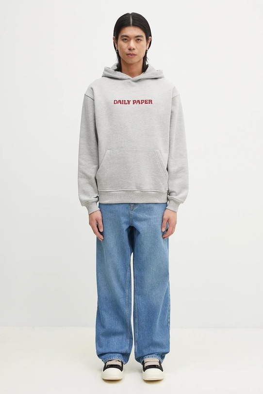 Daily Paper bluza Chain Stitch Oversized Hoodie 2511136 szary