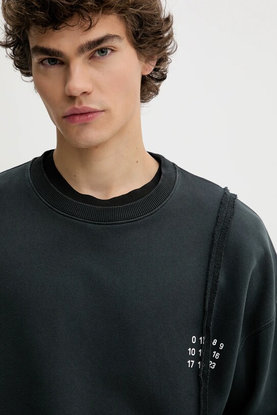 MM6 Maison Margiela bluza bawełniana szary SH2GU0019.M25004.900