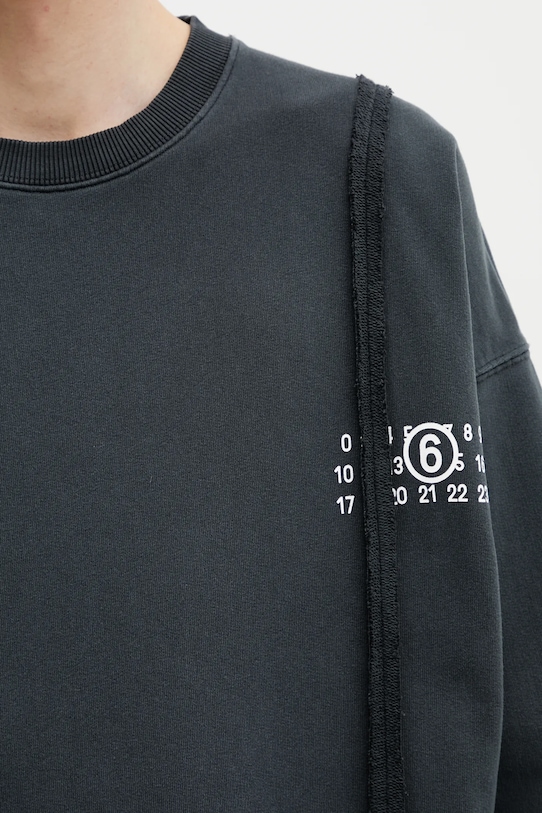 Βαμβακερή μπλούζα MM6 Maison Margiela γκρί SH2GU0019.M25004.900