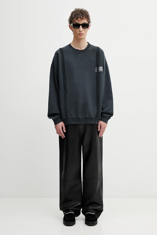 Βαμβακερή μπλούζα MM6 Maison Margiela SH2GU0019.M25004.900 γκρί