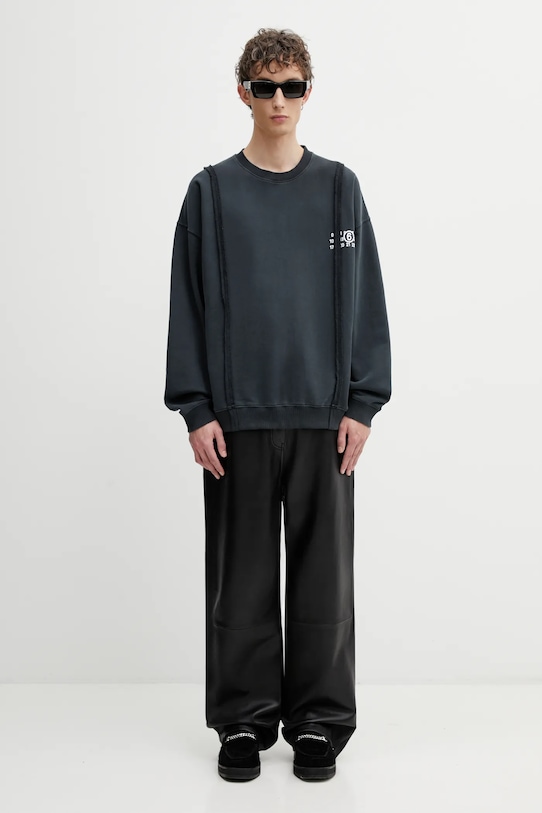 Βαμβακερή μπλούζα MM6 Maison Margiela SH2GU0019.M25004.900 γκρί