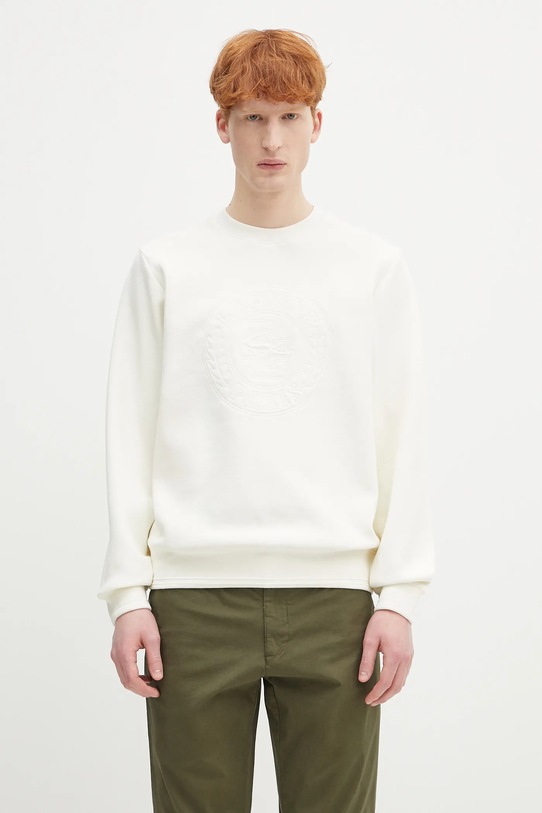 Lacoste sweatshirt cotton beige SH9959