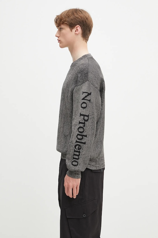 No Problemo jumper Alien-O Glitch Knit Crew Neck NP2001903 black SS25