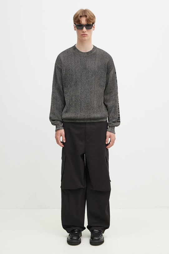 No Problemo sweter Alien-O Glitch Knit Crew Neck NP2001903 czarny