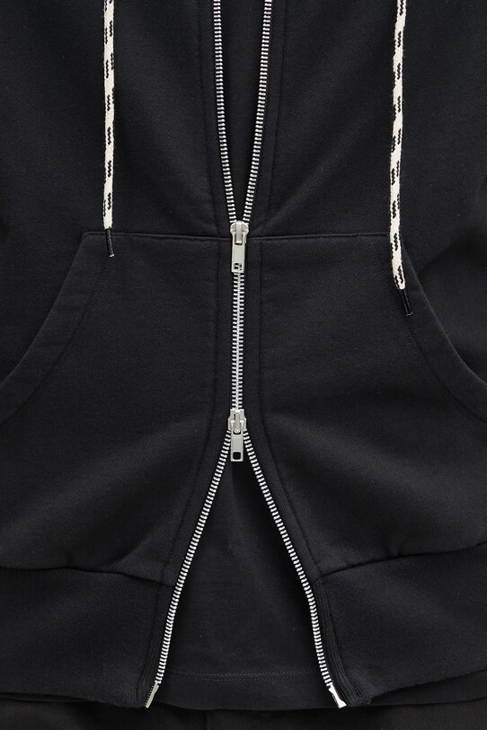 Bavlnená mikina No Problemo Alien-O Zip Through Hoodie čierna NP2003003