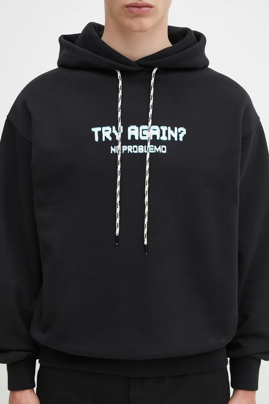 No Problemo bluza bawełniana Try Again Hoodie czarny NP2001103