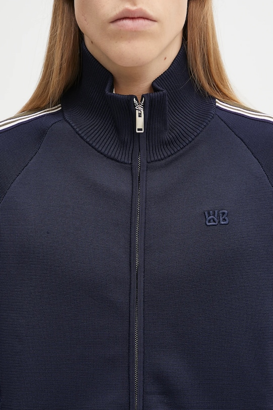 Wales Bonner bluza Tide Track granatowy US25KN34.KN05.599