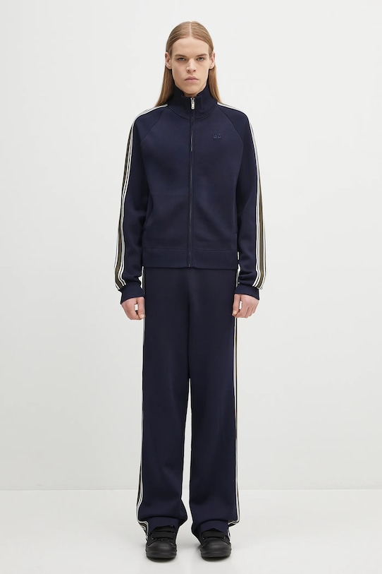 Wales Bonner bluza Tide Track US25KN34.KN05.599 granatowy