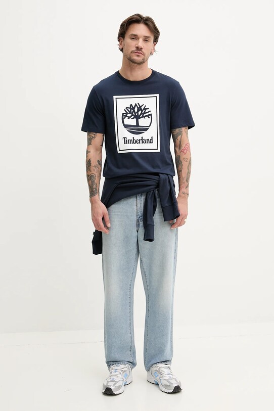 Timberland bluză TB0A2FTS4331 bleumarin SS25