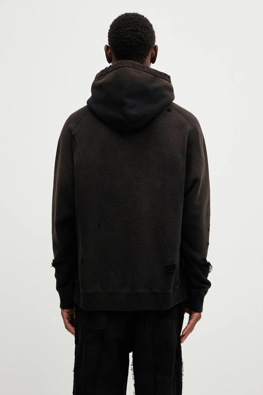 Odzież Needles bluza bawełniana Darts Sweat QV367 czarny