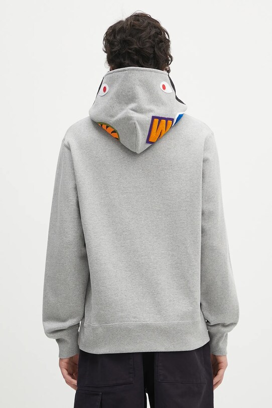 Clothing A Bathing Ape cotton sweatshirt Abc Camo Shark Pullover 1L30114009 gray