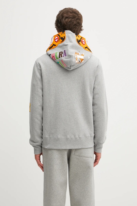 Ρούχα Βαμβακερή μπλούζα A Bathing Ape Tiger Full Zip 1L30115006 γκρί