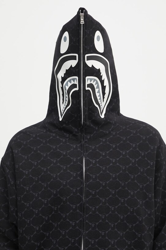 Βαμβακερή μπλούζα A Bathing Ape College Monogram Relaxed Fit Shark Full 1L30115314