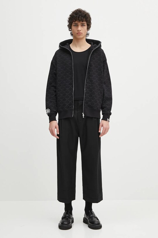 Βαμβακερή μπλούζα A Bathing Ape College Monogram Relaxed Fit Shark Full 1L30115314