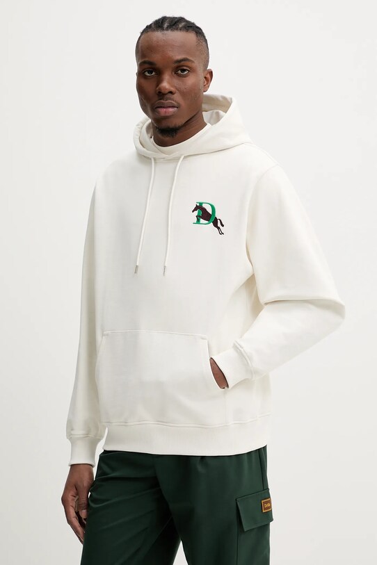 Oblečení Bavlněná mikina Drôle de Monsieur Le Hoodie Polo G.HO178.CO200.OW béžová