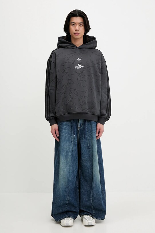 adidas Originals sweatshirt x 100T Hoodie T JM3258 gray