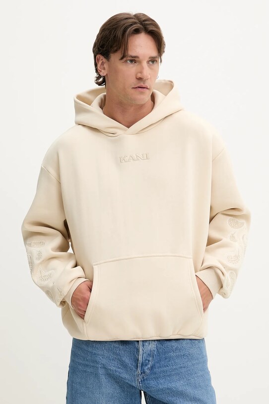 Karl Kani bluza z kapturem beżowy PD00005321