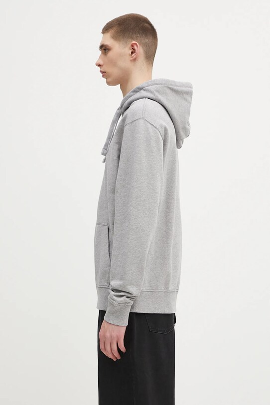 JW Anderson bluza bawełniana Logo Embroidery JW0214.PG1632.907 szary SS25