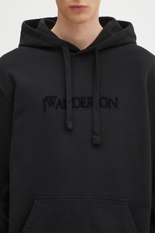 JW Anderson bluza bawełniana Logo Embroidery czarny JW0214.PG1632.999