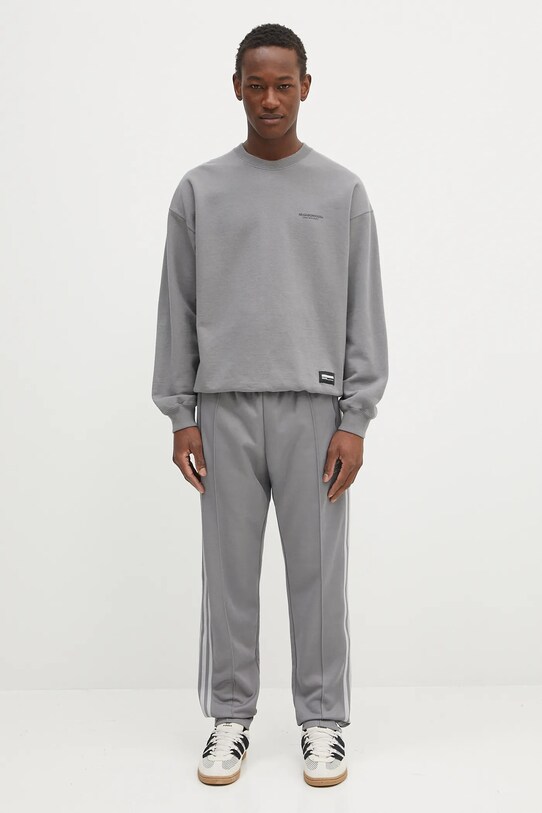 NEIGHBORHOOD bluza bawełniana Classic Sweat Shirt Ls 242FPNH.CSM01 szary