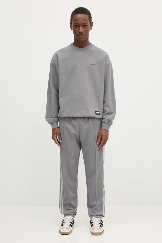 NEIGHBORHOOD bluza bawełniana Classic Sweat Shirt Ls 242FPNH.CSM01 szary
